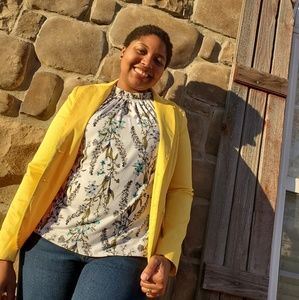 New York and Company Yellow Blazer